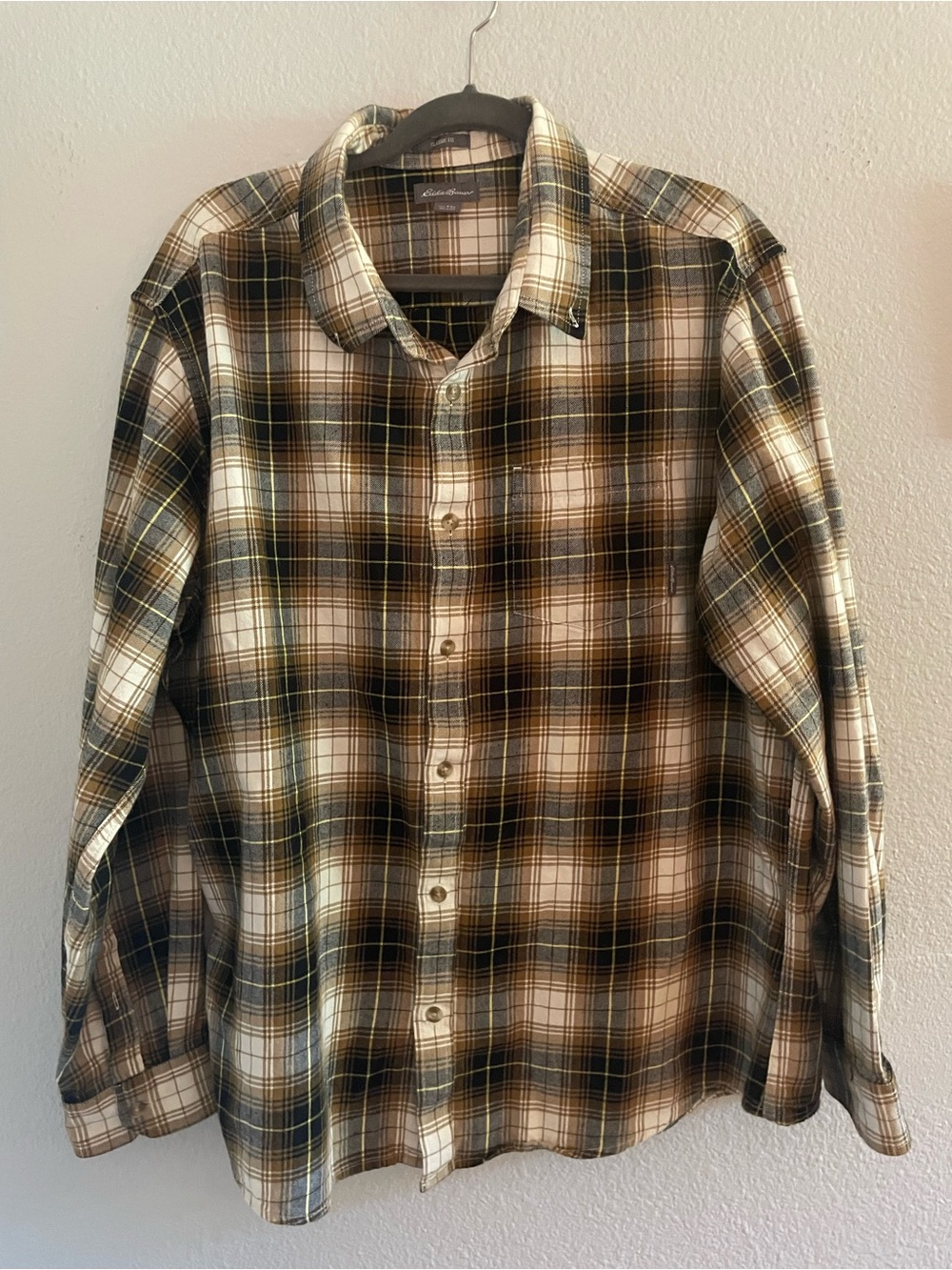 Eddie Bauer Cotton Plaid Button-Down Shirt